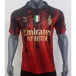 เสื้อกีฬาแขนสั้น ลายทีมชาติฟุตบอล Ac MIlan AAA 2023 ชุดเหย้า สําหรับผู้ใหญ่