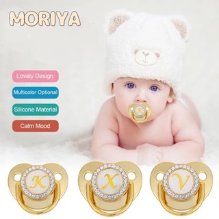 MORIYA Baby Pacific จุกนมหลอกเด็ก Deluxe Baby Pacific, ตัวย่อชัดเจนคลิปโซ่จี้สำหรับทารกแรกเกิด 0-12 เดือน