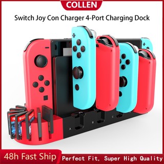 แท่นชาร์จ 4 พอร์ต สําหรับ Nintendo Switch Controller Gamepad Console Holder 9 Slot PG-SW071