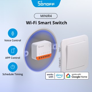 Sonoff MINIR4 MINI Extreme Smallest WiFi Smart Switch Ever eWeLink APP Timing Control DIY ฉากอัจฉริยะ Alexa Google Home