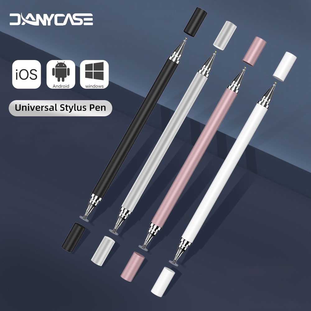 Danycase 2 in 1 ปากกาสไตลัส ปากกาทัชสกรีน สําหรับแท็บเล็ต iOS Android ปากกาแท็บเล็ต for iPad Samsung