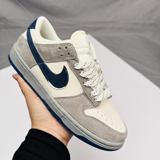 Nike WMNS SB Dunk Low GS "Ivory Hyper Royal" รองเท้าผ้าใบลําลอง ข้อสั้น เหมาะกับการเล่นสเก็ตบอร์ด