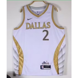 hot pressed nba Dallas Mavericks No. 2 Irving white city edition basketball jersey