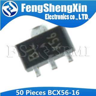 ทรานซิสเตอร์ BCX56-16 SOT-89 BCX56 SOT89 NPN 1A 80V marking: BA BD BH BL 50 ชิ้น