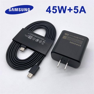 Samsung 45W ที่ชาร์จ US ชาร์จเร็วมาก Pd PPS ชาร์จเร็ว 180 ซม. สายเคเบิล Type C