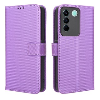 เคสโทรศัพท์หนัง PU ฝาพับ พร้อมช่องใส่บัตร สําหรับ VIVO V27e V27e V 27e