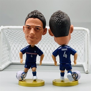 Soccerwe ฟิกเกอร์ตุ๊กตานักกีฬา 4 Raphaahl Varane สีฟ้า 2022