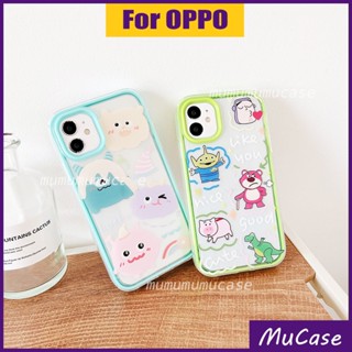 3 IN 1 เคสโทรศัพท์มือถือแบบใส ลาย IN 1 สําหรับ Oppo A5S A12 A7 A3S A12e A9 A5 A15 A15S A16 A16S A31 A52 A92 A53 A32 A53S A54 A55 A57 A39 A74 A93 A94 F9 F11 Reno5 Reno6 Pro 2020 4G 5G สุนทรีย์