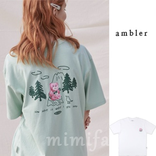 [Ambler] ใหม่ เสื้อยืดแขนสั้น พิมพ์ลาย Ambler X Bellygom แฟชั่น Unisex 2023