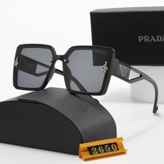 Prada แว่นตากันแดดแฟชั่น กรอบคลาสสิก ป้องกันรังสียูวี สําหรับผู้ชาย 2650