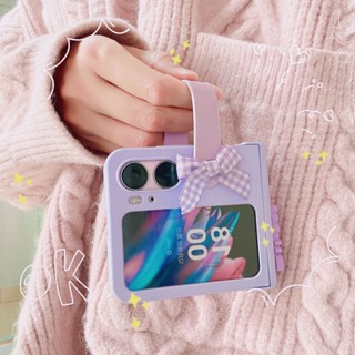 ใหม่ เคสโทรศัพท์มือถือ แบบฝาพับ พร้อมสายคล้อง สําหรับ oppo findn2Flip