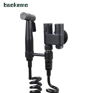 BAOKEMO Bidet Sprayer Set Double Outlet Double Control 1/2Inch