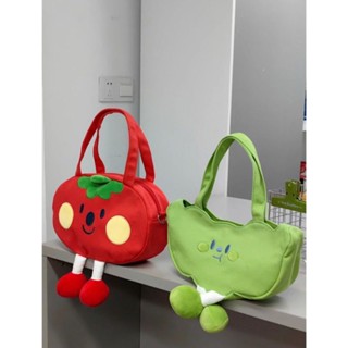 💥 Hot sale 🎊Tomato Cartoon CUTE Soft Girl Messenger Bag Chic Girl Cartoon Bag กระเป๋าสะพายไหล่สำหรับนักเรียนหญิง