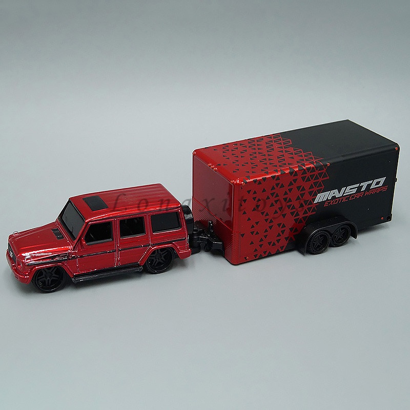 Maisto 1:64 โมเดลรถเหล็กของเล่นMercedes-Benz G-Class / Car Trailer Collectionและของขวัญ