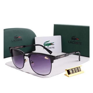 Lacoste แว่นตากันแดดแฟชั่น กรอบเต็ม หรูหรา สําหรับผู้ชาย และผู้หญิง เหมาะกับการขับขี่ นักบิน เดินทาง 2023 Uv400 8039