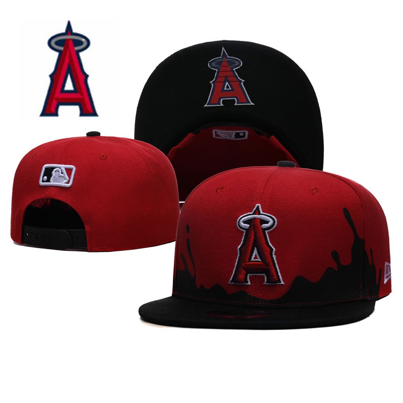 หมวกกีฬา ปักลาย Mlb Los Anjos Angels สามารถปรับได้ กันแดด แบบเรียบ สําหรับผู้ชาย และผู้หญิง