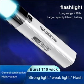 ไฟฉาย Led 18650 สว่างมาก ชาร์จ USB สําหรับตั้งแคมป์ ล่าสัตว์ ขับขี่กลางคืน