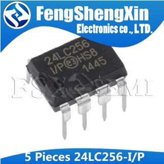 ไอซี EEPROM 24LC256-I/P DIP-8 24LC256I/P DIP8 24LC256 24LC256-I/P 5 ชิ้น