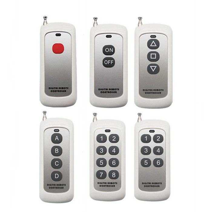 รีโมตคอนโทรลไร้สาย 433MHZ EV1527 1 2 3 4 6 8 ปุ่ม