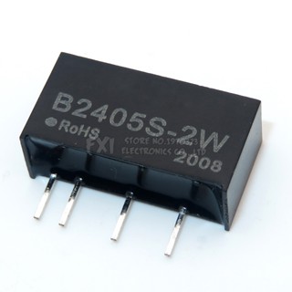 ใหม่ โมดูลพาวเวอร์ซัพพลายแยก B2405S-1W 2W B2415S DC-DC 0.4A 24v เป็น 5v DIP4