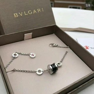 Bvlgari สร้อยข้อมือเงิน S925 ทองแดง ขนาดเล็ก เหมาะกับของขวัญวันวาเลนไทน์ สําหรับผู้หญิง