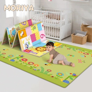 MORIYA Baby เสื่อรองคลาน กันน้ํา กันลื่น แบบพับได้ สองด้าน สําหรับเด็กคลาน 180x100 ซม