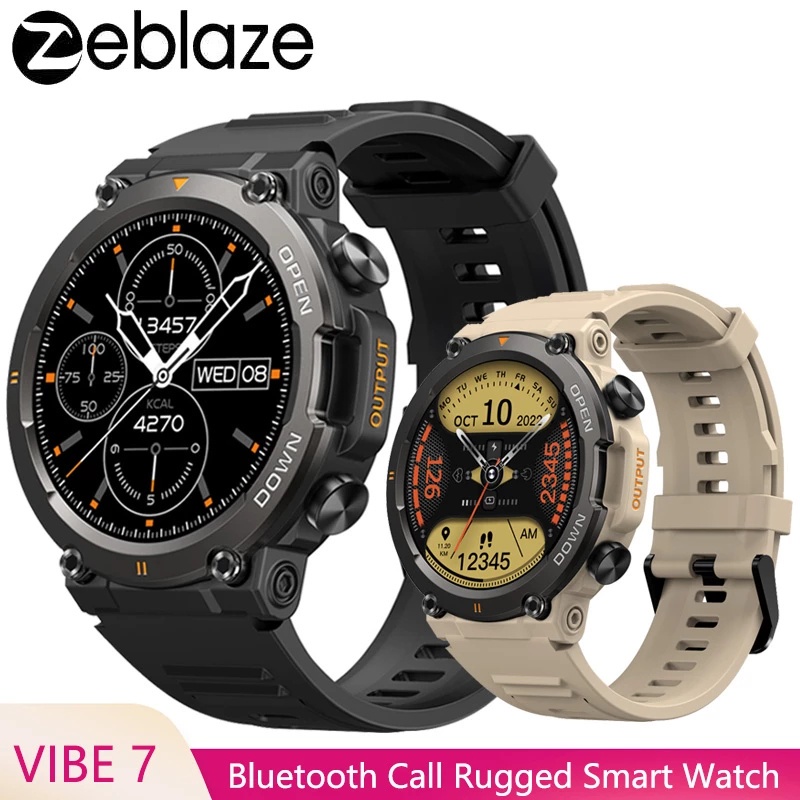 Zeblaze Vibe 7 100+ นาฬิกาข้อมือสมาร์ทวอทช์ โหมดกีฬา ทนทาน โทรออกได้ สุขภาพ และการติดตามการออกกําลังกาย สําหรับผู้ชาย และผู้หญิง