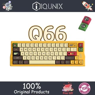 Iqunix Q66 คีย์บอร์ดเล่นเกมไร้สาย USB