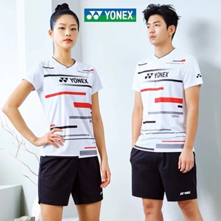 Yonex เสื้อยืดลําลอง แขนสั้น ระบายอากาศ ใส่สบาย สําหรับผู้ชาย ผู้หญิง เหมาะกับการเล่นกีฬาแบดมินตัน