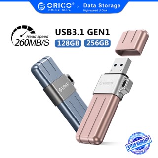 Orico แฟลชไดรฟ์ USB 3.1 สําหรับโทรศัพท์มือถือ แล็ปท็อป เดสก์ท็อป PC (128GB 256GB) (สูงสุด R: 260MB/s)