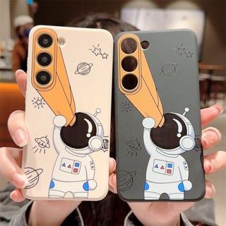 เคสโทรศัพท์มือถือแบบนิ่ม กันกระแทก ลายการ์ตูนนักบินอวกาศน่ารัก สําหรับ Samsung Galaxy A73 A53 A52 A52S A51 A71 A50 A30S A50S A33 A32 A23 A22 M22 4G