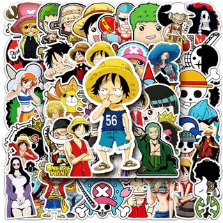 50 ชิ้นตลก One Piece DIY Creative Home Decal สติกเกอร์ Kawaii การ์ตูนสติกเกอร์กันน้ํา