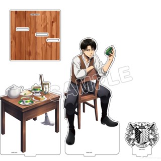 โมเดลฟิกเกอร์อะคริลิค รูปอนิเมะ Attack on Titan Levi Ackerman สําหรับตกแต่งบ้าน