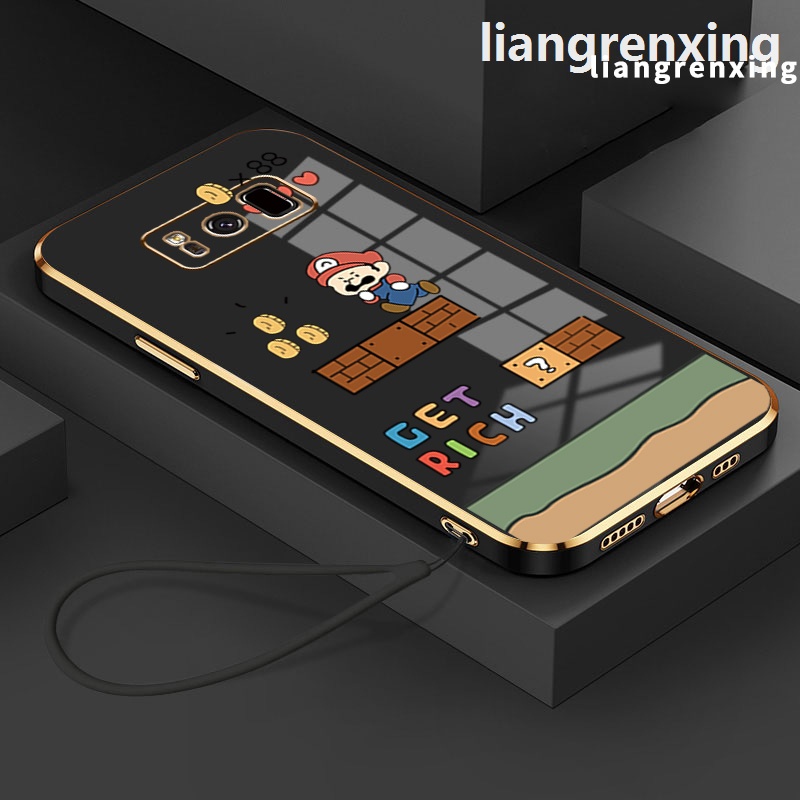 เคส samsung s8 plus SAMSUNG s8 เคสโทรศัพท์มือถือ ซิลิโคนนิ่ม ชุบไฟฟ้า กันกระแทก สําหรับ samsung s8 plus s8 DDMLA01 น่ารัก ลายการ์ตูน กันกระแทก