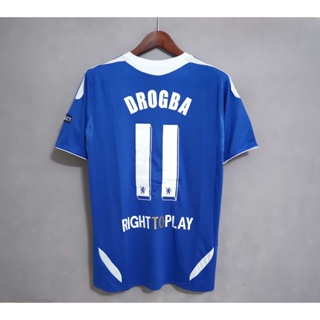 เสื้อกีฬาแขนสั้น ลายทีมชาติฟุตบอล Chelsea DROGBA TORRES 11-12 ชุดเหย้า คุณภาพสูง สไตล์เรโทร