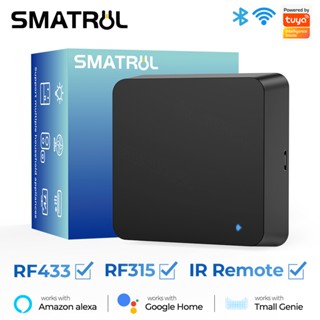 Smatrul Tuya Smart Wifi Rf Ir รีโมทควบคุมระยะไกลสําหรับเครื่องปรับอากาศทีวีลูกกลิ้งชัตเตอร์ Alexa Google Home Yandex