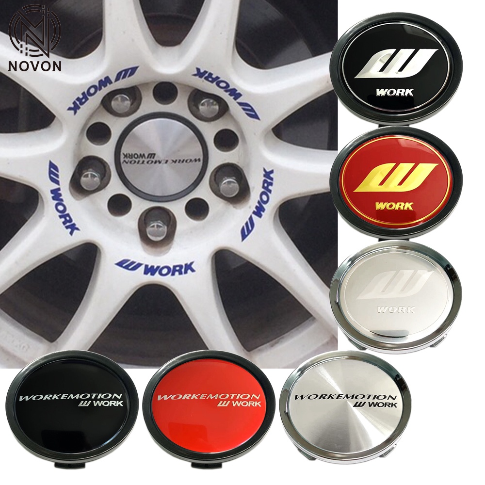 1pc 74MM WORK EMTION โลโก้ล้อกลางหมวกล้อฝาครอบกันฝุ่น
