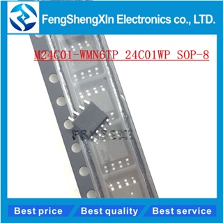 ไอซี M24C01-WMN6TP 24C01WP 24C01W6 SOP-8 EEPROM 10 ชิ้น/มือ