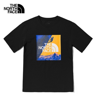 The NORTH FACE เสื้อแขนสั้นลําลอง ผ้าฝ้าย สําหรับผู้ชาย และผู้หญิง