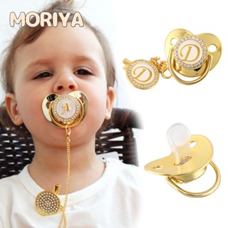 MORIYA Baby Pacific จุกนมหลอกเด็ก Deluxe Baby Pacific, ตัวย่อชัดเจนคลิปโซ่จี้สำหรับทารกแรกเกิด 0-12 เดือน