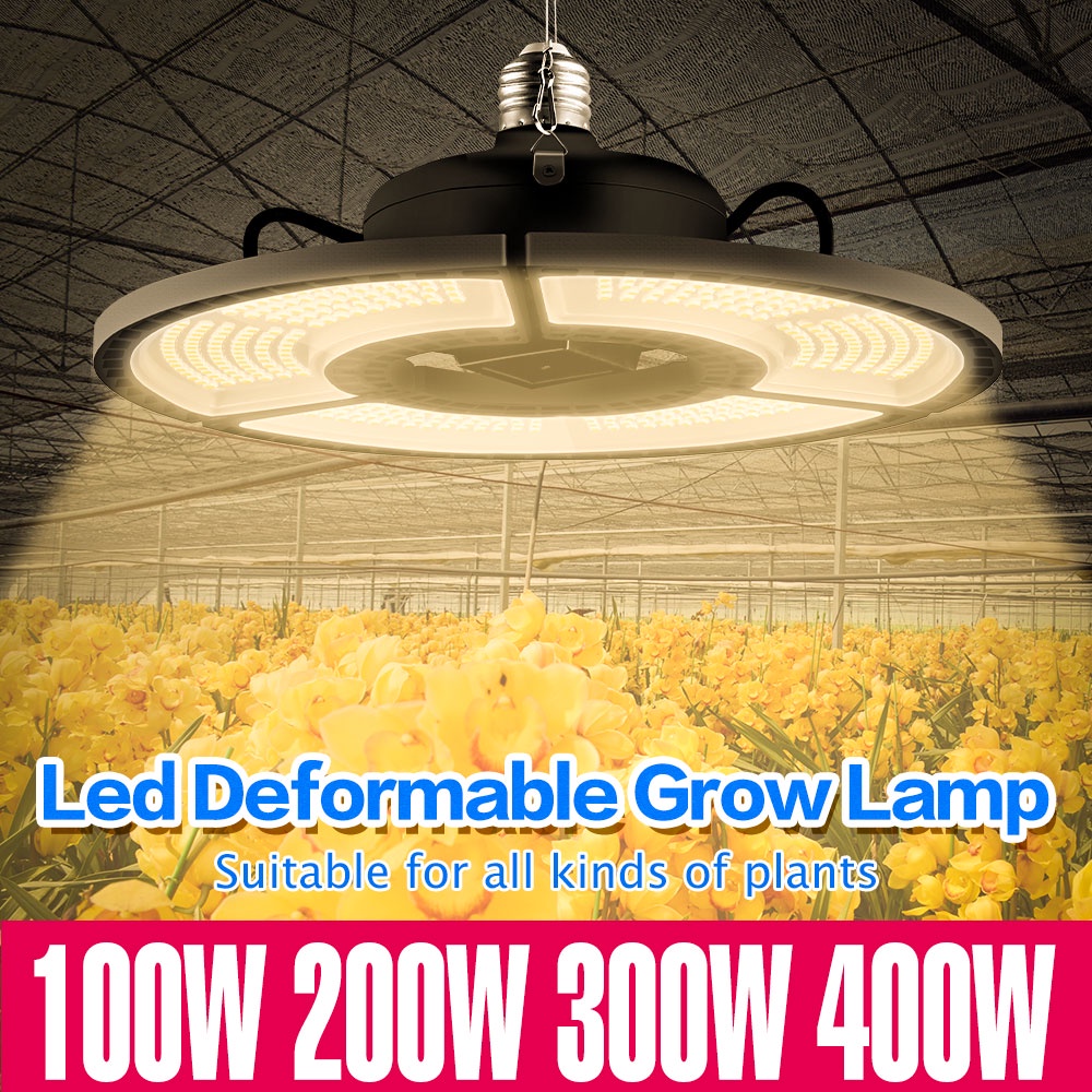 E27 Grow Light 220V LED Full Spectrum ไฟปลุกต้นไม้ 100W ไฟช่วยต้นไม้ตัวเร็ว 200W โคมไฟไฮโดรโปนิกส์ 300W หลอดไฟปลูกพืช 400W