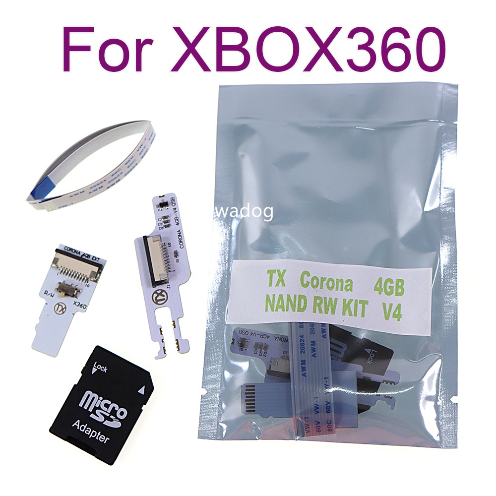 เครื่องอ่านการ์ดโฮสต์ 4G V4 SD สําหรับ Xbox360 360 CORONA 4GB NAND RW KIT