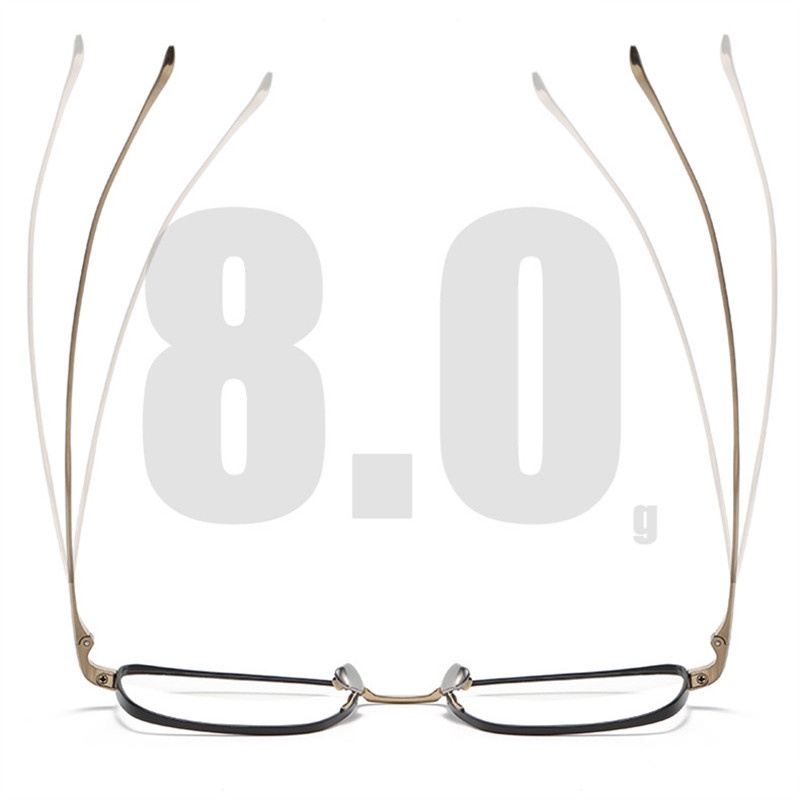 วินเทจ ไทเทเนียม กรอบแว่นตา ผู้ชาย ผู้หญิง กรอบแว่นตา สี่เหลี่ยม ผู้ชาย ธุรกิจ แว่นตา - รูปที่ 4