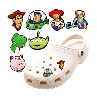 CROCS เข็มกลัด PVC ลายการ์ตูน Toy Story FZL115 อุปกรณ์เสริม สําหรับตกแต่งรองเท้า