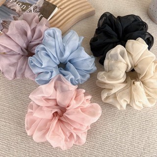 ยางมัดผมแฟชั่นเกาหลี Scrunchy Organza