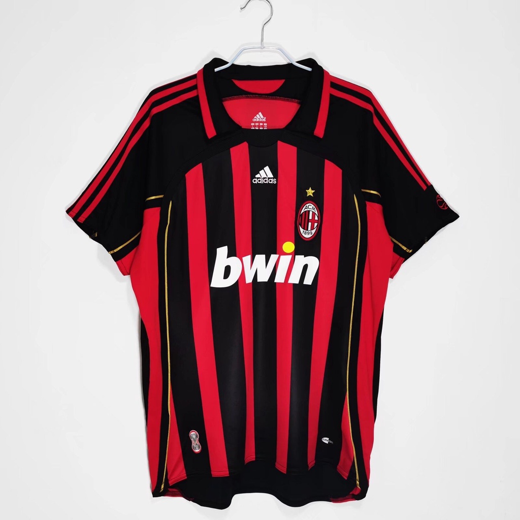 เสื้อยืด ลายทีมชาติฟุตบอล Gaopin 2006/2007 season AC Milan ชุดเหย้า