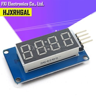 Tm1637 โมดูลจอแสดงผล LED สีแดง สําหรับ Arduino 7-Segment 4-Digit 0.36 นิ้ว