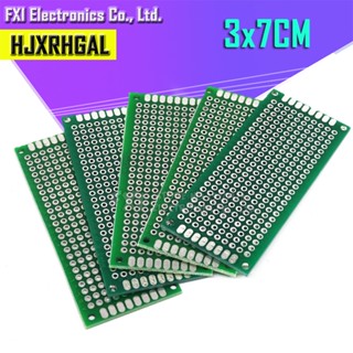 Igmopnrq บอร์ดวงจรพิมพ์ PCB สองด้าน 3x7 ซม. 3x7 ซม. DIY 5 ชิ้น