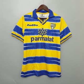 เสื้อกีฬาแขนสั้น ลายทีมชาติฟุตบอล Parma 98-99 ชุดเหย้า สไตล์เรโทร