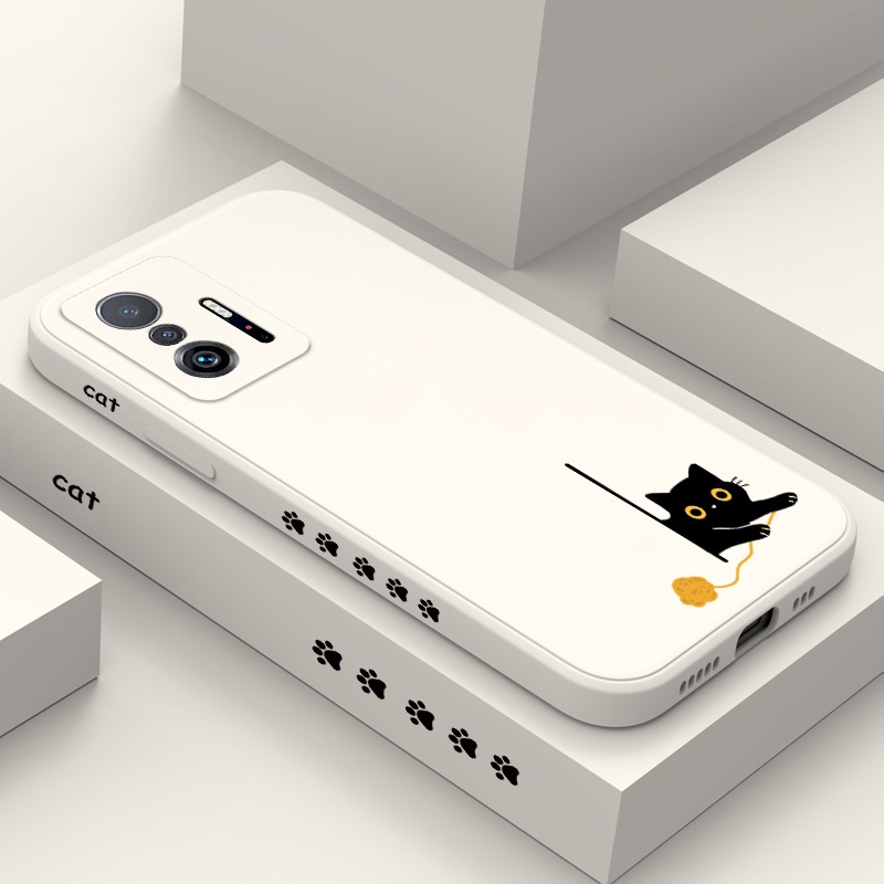 Panicked แมวเคสโทรศัพท์สําหรับ Xiaomi Mi 14T 13T 12T 11T 10T Pro Lite แฟชั่น Mi 9T Pro สบายรู้สึก